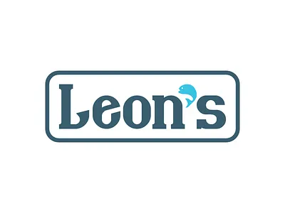 Leon's Fish & More branding design fish fish more graphic design icon illustration leon leons logo typography vector