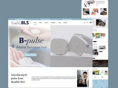 Therapeutic Children’s Products eCommerce Store – Shopify animation branding online shopping ui