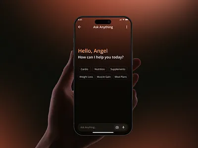 AI Chat bot Fitness & Workout Mobile App UI/UX Design activity ai ai chatbot ai mobile app design app onboarding conversion focused fitness food scan app gym gym app ideatedlab mobile app ui design ui user interface ux workout app