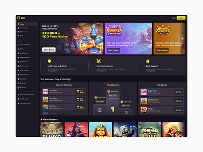 Gaming dashboard analytics app branding cards dark mode dashboard design gaming illustration logo mobile ui ui design uiux ux