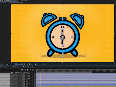 Alarm Clock 2danimation after affects after effects animation aftereffects animation design illustration motion animation motiongraphics ui