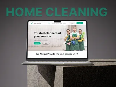 Home Cleaning Service Website Design – Modern & User-Friendly UI branding cleaningcompany cleaningwebsite home cleaning homecleaning homeservice servicewebsite ui website