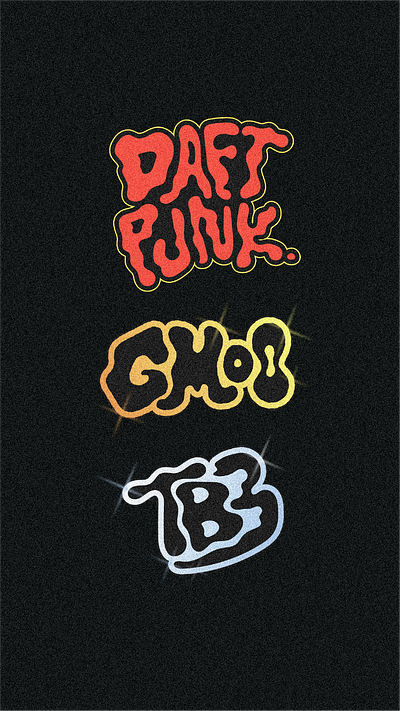 DAFT PUNK daft punk design graphic design hand lettering illustration illustrator lettering logo logo design logomark typography