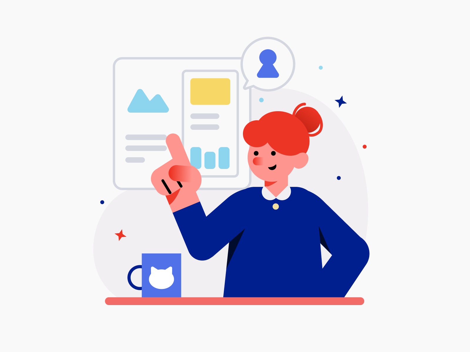 Chart Illustration by Jeanzi on Dribbble