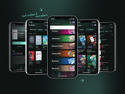 Reading app app book design interface mobile app reading app ui uiux