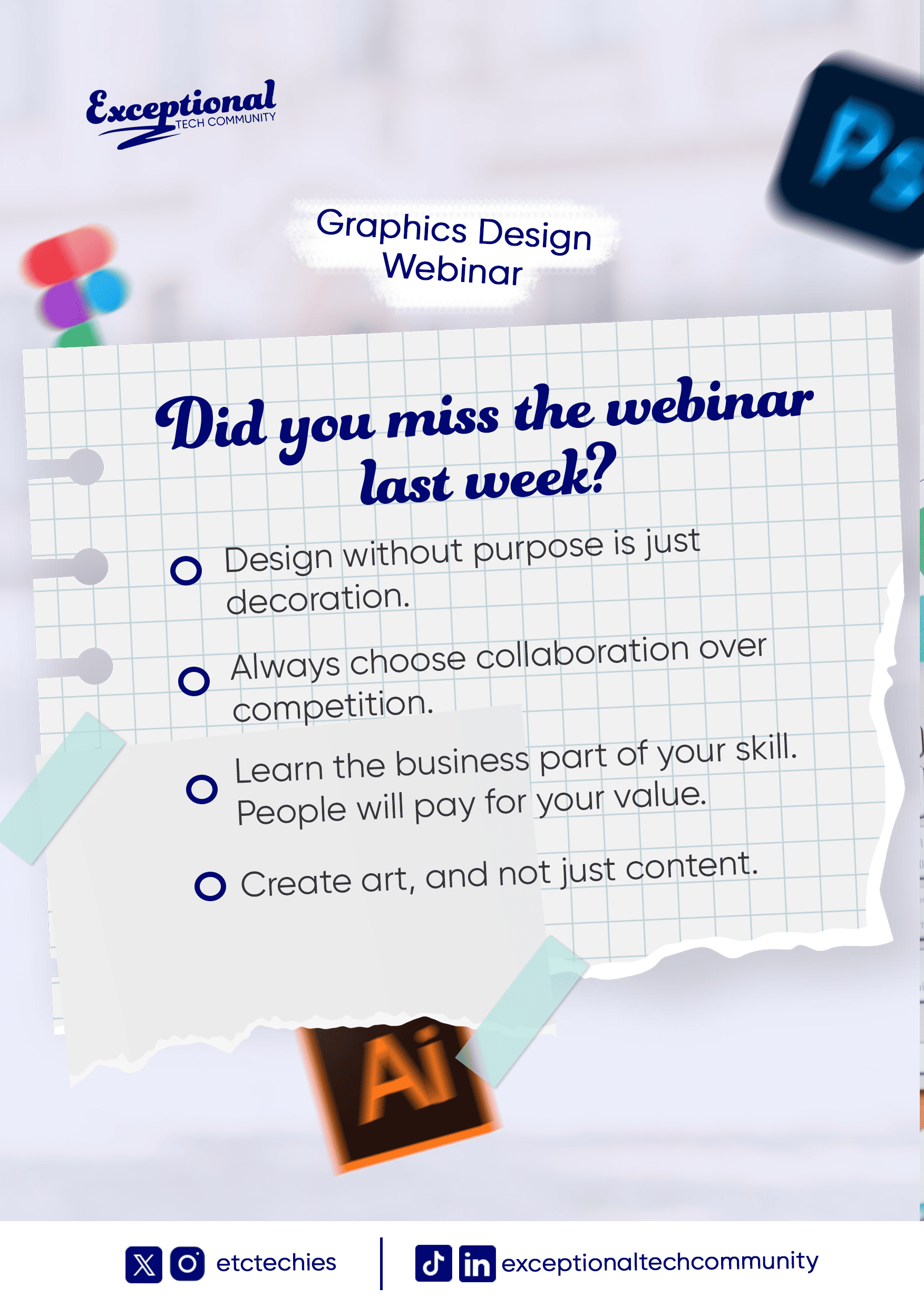 ETC - Social Media Flyer branding graphic design social media flyer