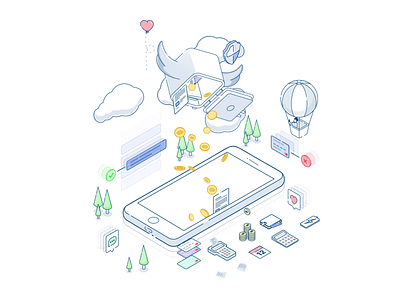 Explainer illustration - Payments animation banking icon icons illustration isometric payment