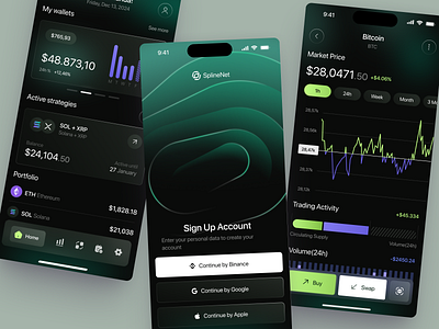 Mobile Design for Crypto app design application design design interface ios app design mobile app product service startup ui ux
