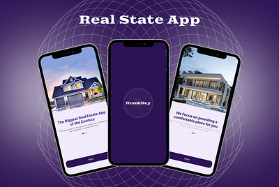 Real State Home screens app design ui design ui ux design web design