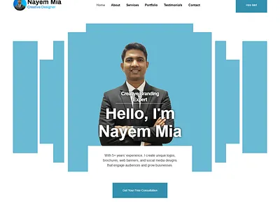 Personal Portfolio Website Design for a Creative Branding Expert branding design graphic design landingpage webdesign webxpart