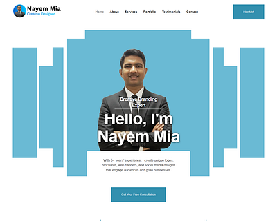 Personal Portfolio Website Design for a Creative Branding Expert branding design graphic design landingpage webdesign webxpart