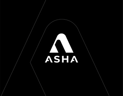 Asha Logo for Clothing branding design display font graphic design hand lettering lettering logo logo type mockup monogram