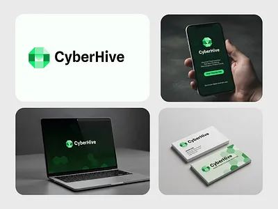 Visual Identity For Cyberhive animation branding branding agency c logo cyber security cyber threat data encryption graphic design hexagon icon lettermark logo logo design mark modern logo monitoring protection real time typography visual identity
