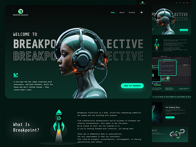 Breakpoint Collective – Futuristic Web UI/UX Design creative web design