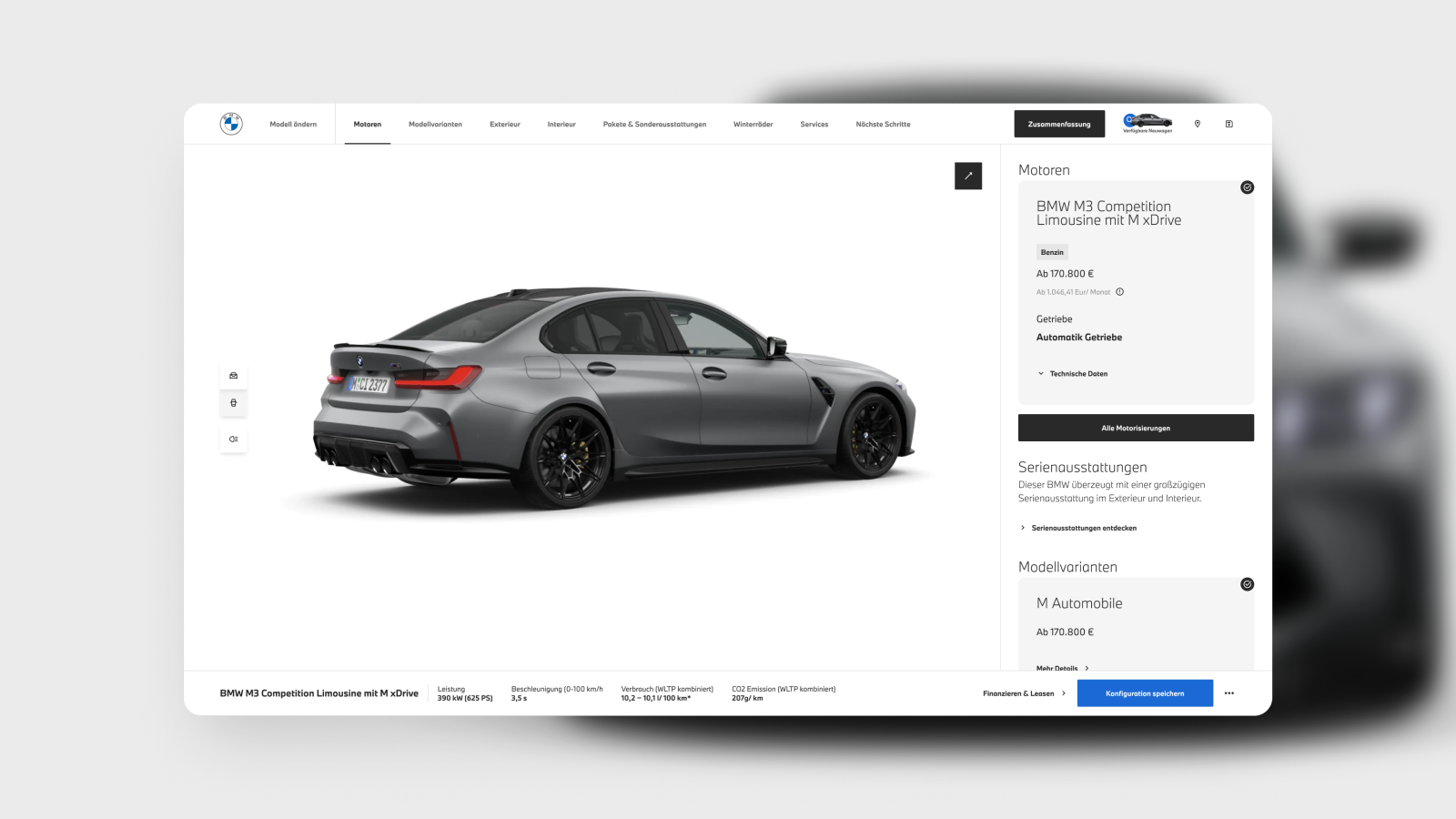 Car configurator graphic design product design ui ux
