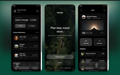 Travel Planning App Design app design app development business figma graphic design mobile app product design protoype sketch travel ui ui design