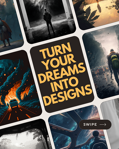 Turn any dream or thought into cool visual design graphic design illustration ui