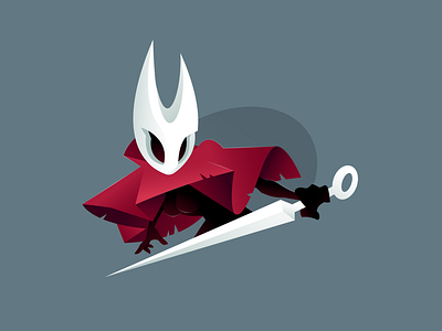 Hornet girl character girl hollow knight illustration mascot silksong
