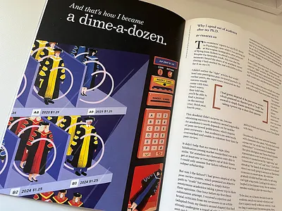 Multiplicity in Print X Xinping Li bold conceptual editorial magazine