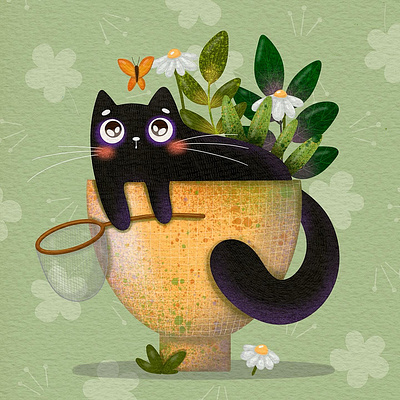 "The Spring Sprout" Illustration app branding design graphic design illustration logo typography ui ux vector