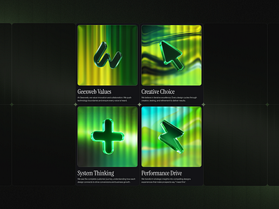Geexweb Values brand identity branding figma geexweb graphic design landing page modern ui design ui ux design values website design