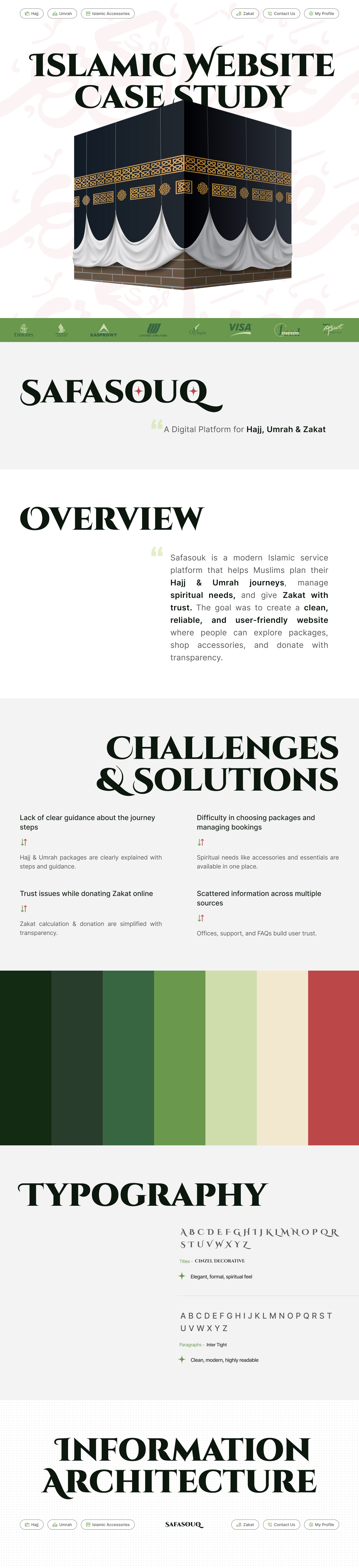 Islamic Website Case Study cleand ui hajj ihram islam islamic website islamic website case study new website uiux umrah zakat