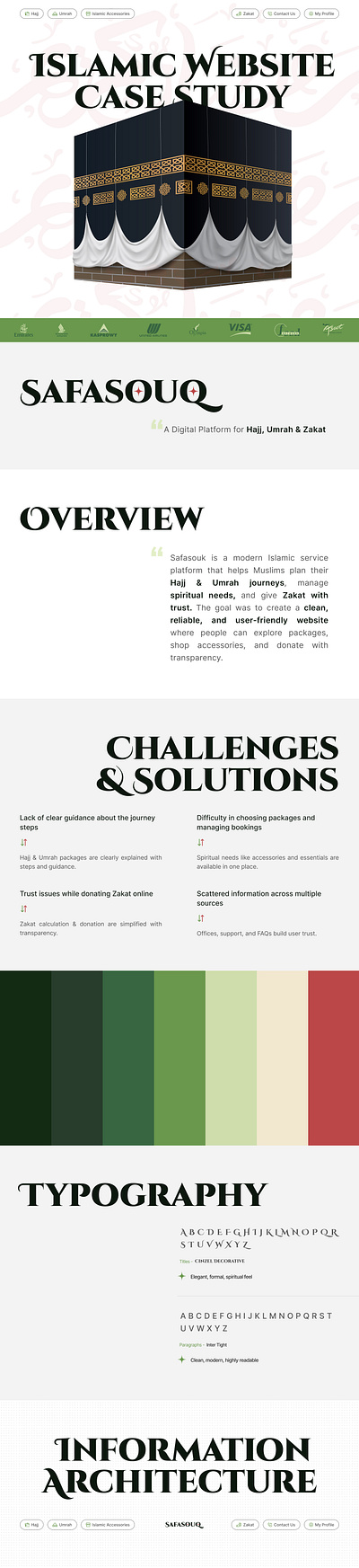 Islamic Website Case Study cleand ui hajj ihram islam islamic website islamic website case study new website uiux umrah zakat
