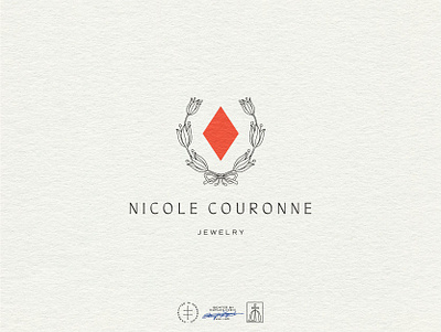 Nicole Couronne Jewelry Primary Logo brand design brand identity branding branding design elegant feminine fine jewelry floral hand drawn identity design jewelry logo logo design logo designer logodesign luxury sophisticated typography vintage visual identity
