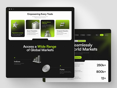 Trading Platform UI ✸ Fintech 3d crypto crypto trading crypto trading platform features finance fintech forex icons investments landing page saas services trading ui ux web app web3