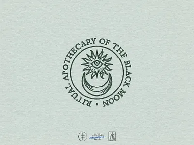 Serpent Cult Emblem Logo apothecary brand design brand identity branding branding design dark esoteric eye hand drawn identity design illustration logo logo design magic medieval moon occult sun vintage visual identity