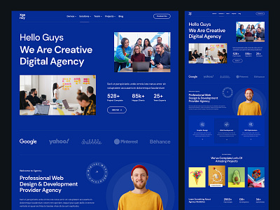 Digital Agency Web Template agency creative design landing page modern product design saas template ui desiger ux designer webdesigner website