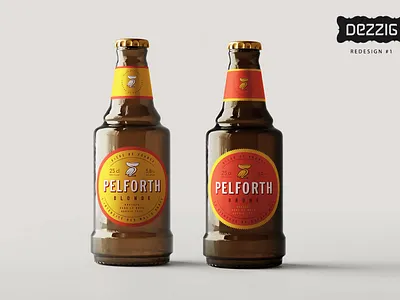 Pelforth redesign bier branding design packaging redesign