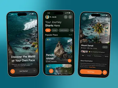 Travel Booking Mobile App UI Design app app design booking app house booking journey app mobile mobile app mobile ui tour app travel travel app travel booking travel mobile app travel planner travel ui ui design ui ux user interface