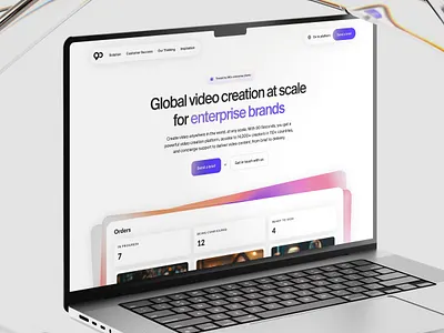 Landing Page v3 app clean landing page new ui ux visual design web