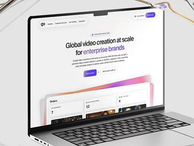 Landing Page v3 app clean landing page new ui ux visual design web