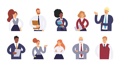 Set of people avatars. app branding design graphic design illustration logo typography ui ux vector