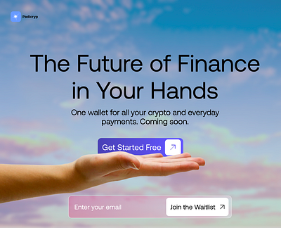 Crypto Card Waitlist app design banking blockchain card design crypto debit card digital wallet fintech landing page mobile app modern payment product design ui ux waitlist web design web3