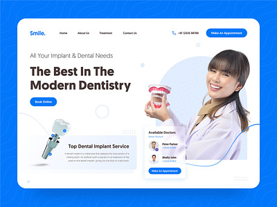 Dental Care Web App branding clinic dental dentistry design doctor hospital ui design uiux web web design web ui website