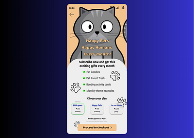 Day 26 - Subscription graphic design ui