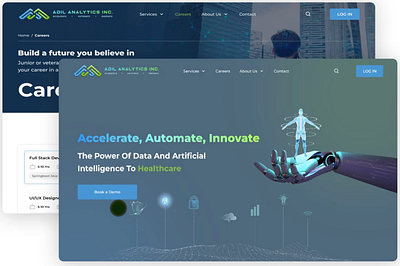 SaaS IT Healthcare Service Provider-Corporate Website Design figma web design web design services web designing services