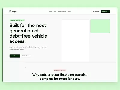 Keyvo Website app design framer heyo keyvo landing page ui ux web website
