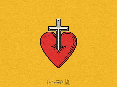 Trinity Church Branded Graphic #4 bible brand design brand identity branding branding design christian christianity church cross hand drawn heart identity design illustration illustrator logo logo design praying sermon vintage visual identity