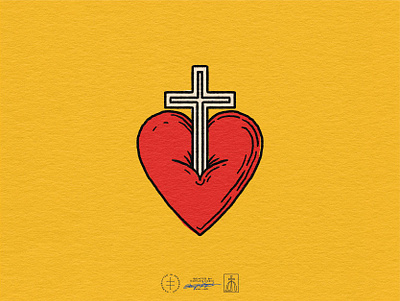 Trinity Church Branded Graphic #4 bible brand design brand identity branding branding design christian christianity church cross hand drawn heart identity design illustration illustrator logo logo design praying sermon vintage visual identity