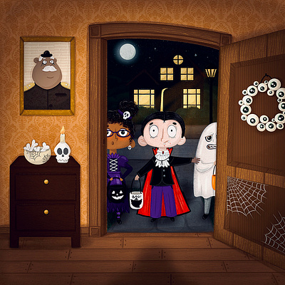 "The Deathridge Mansion" Illustration app branding design graphic design illustration logo typography ui ux vector