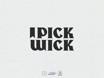 Pickwick Stacked Logo brand design brand identity branding branding design clean font hand drawn hand lettering identity design lettering logo logo design logotype minimal modern typeface typography vintage visual identity wordmark
