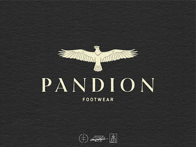 Pandion Osprey Logo Concept animal bird black and white brand design brand identity branding branding design hand drawn identity design logo logo design logomark logotype typography vintage visual identity wings