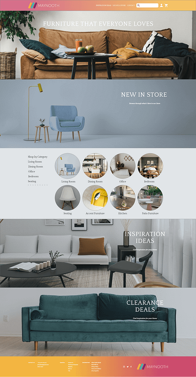 Furniture Website adobexd design furniture ui ux website