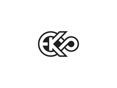 Ke Ek Infinity Logo Design symbol