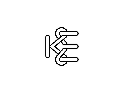 Ke Ek Infinity Logo Design graphic design logo symbol
