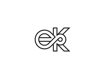 Ke Ek Infinity Logo Design graphic design logo symbol